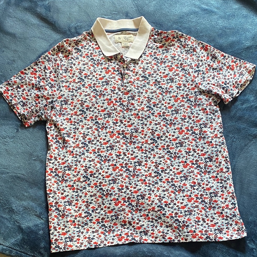Penguin Floral Polo Shirt